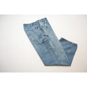 CAT Caterpillar Carpenter Work Jeans Rugged Blue Mens Size 40 x 30